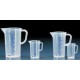 Matavimo stiklinė, su rankenėle, PP, h 215mm, d 150mm, 2000 ml 